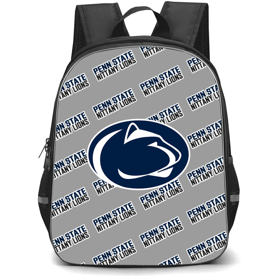 Penn State Nittany Lions Backpack StudentPack - Penn State Nittany Lions College Football Medley Monogram Wordmark