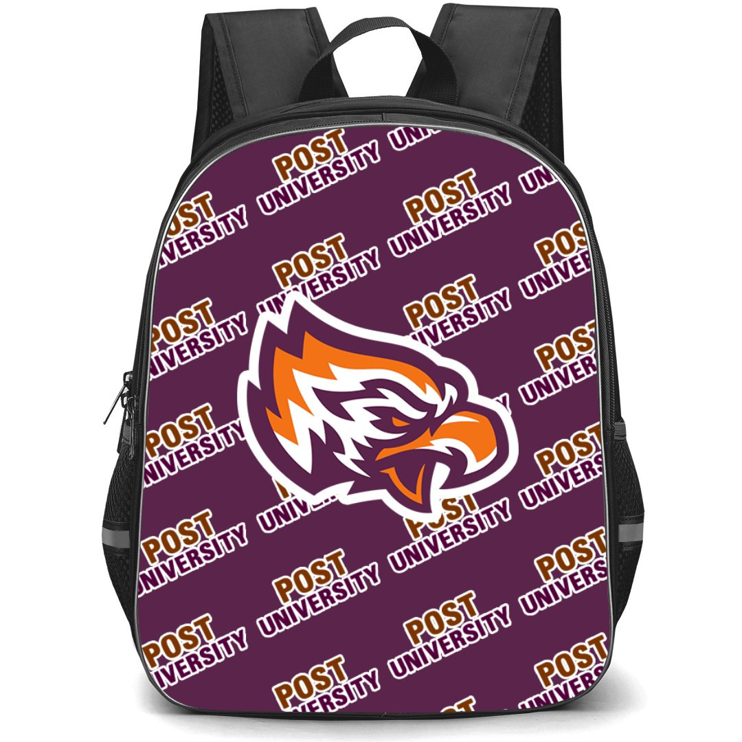 Post University Eagles Backpack StudentPack - Post University Eagles College Football Medley Monogram Wordmark