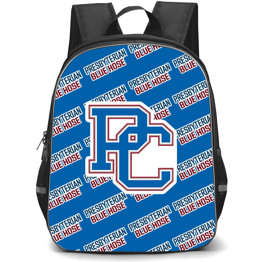 Presbyterian Blue Hose Backpack StudentPack - Presbyterian College Blue Hose College Football Medley Monogram Wordmark