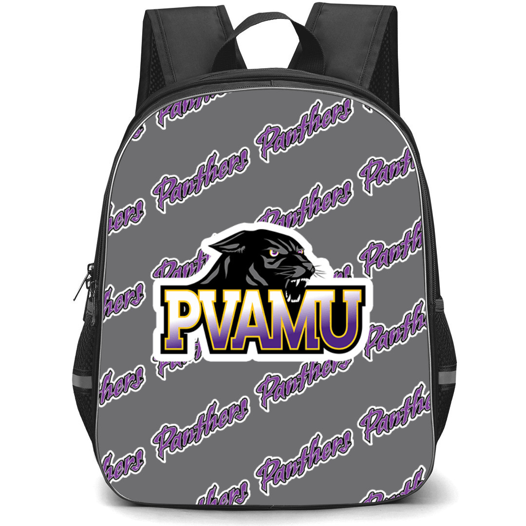 Prairie View A&M Panthers Backpack StudentPack - Prairie View A&M University Panthers College Football Medley Monogram Wordmark