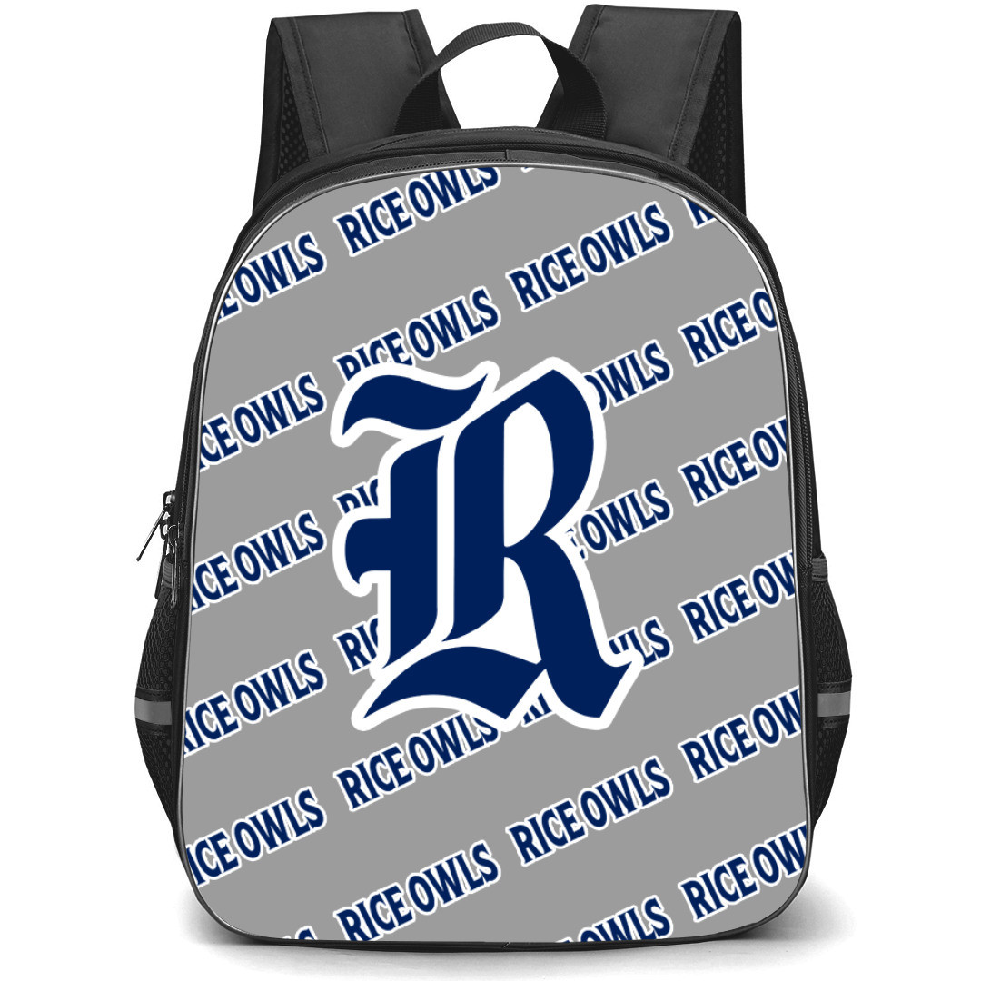 Rice Owls Backpack StudentPack - Rice Owls College Football Medley Monogram Wordmark