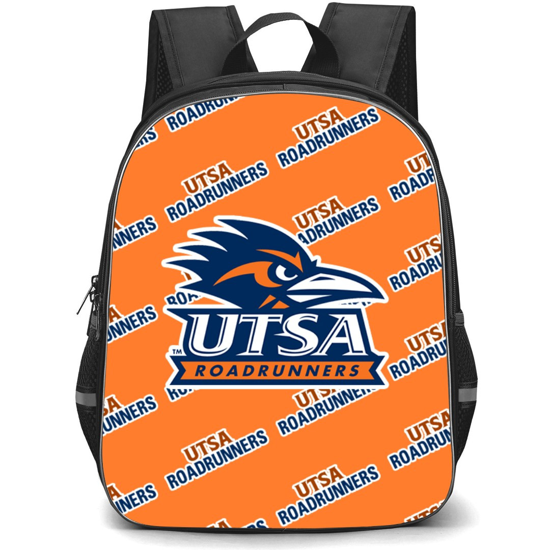 UTSA Roadrunners Backpack StudentPack - UTSA Roadrunners College Football Medley Monogram Wordmark