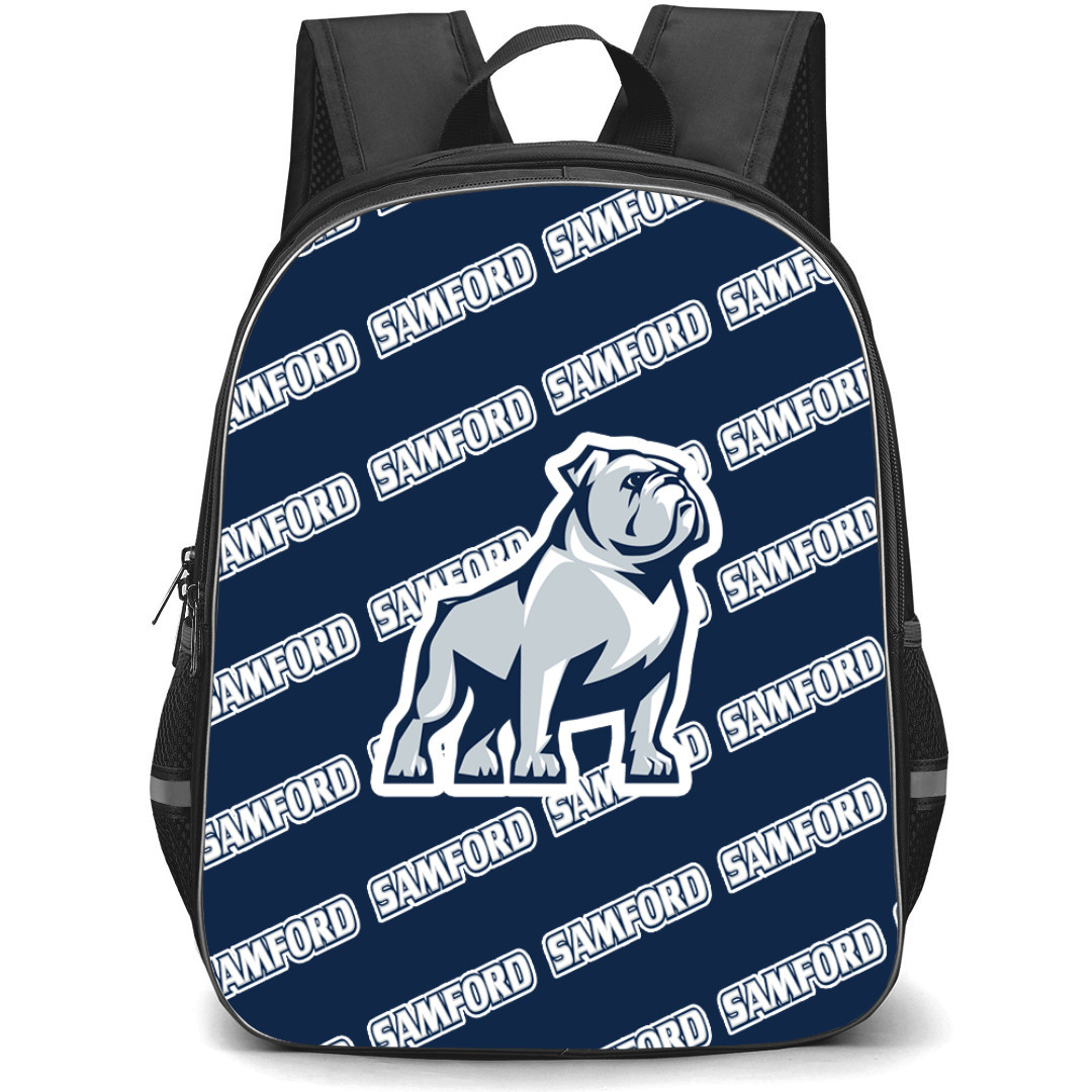 Samford Bulldogs Backpack StudentPack - Samford University Bulldogs College Football Medley Monogram Wordmark