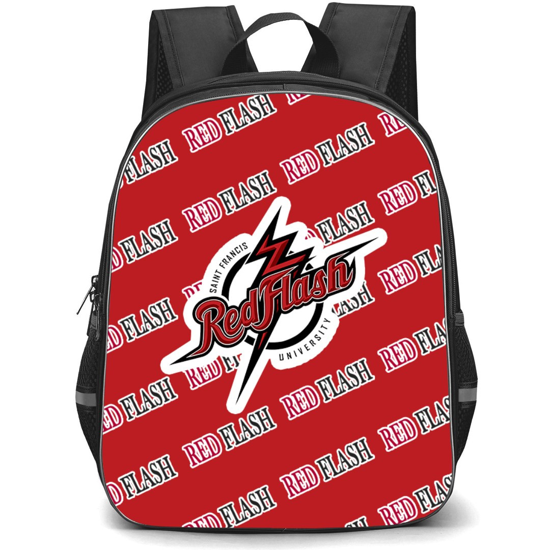 Saint Francis (PA) Red Flash Backpack StudentPack - Saint Francis University Red Flash College Football Medley Monogram Wordmark