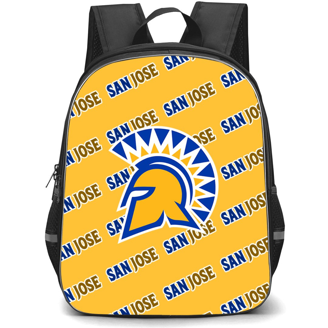 San Jose State Spartans Backpack StudentPack - San Jose State Spartans College Football Medley Monogram Wordmark
