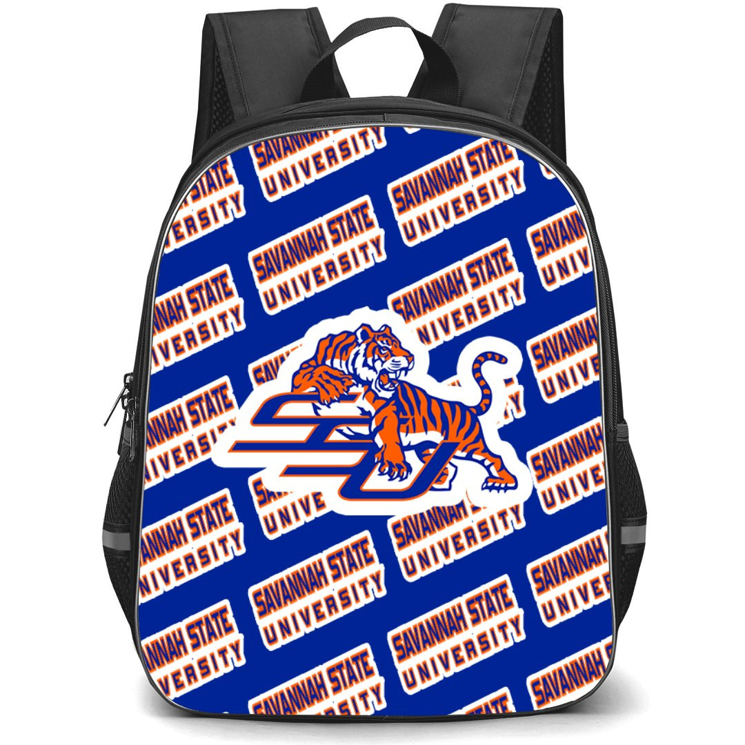 Savannah State University Tigers Backpack StudentPack - Savannah State University Tigers College Football Medley Monogram Wordmark