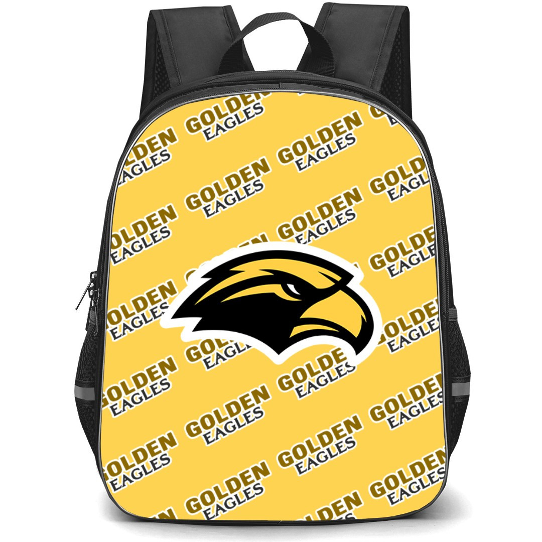 Southern Miss Golden Eagles Backpack StudentPack - Southern Miss Golden Eagles College Football Medley Monogram Wordmark