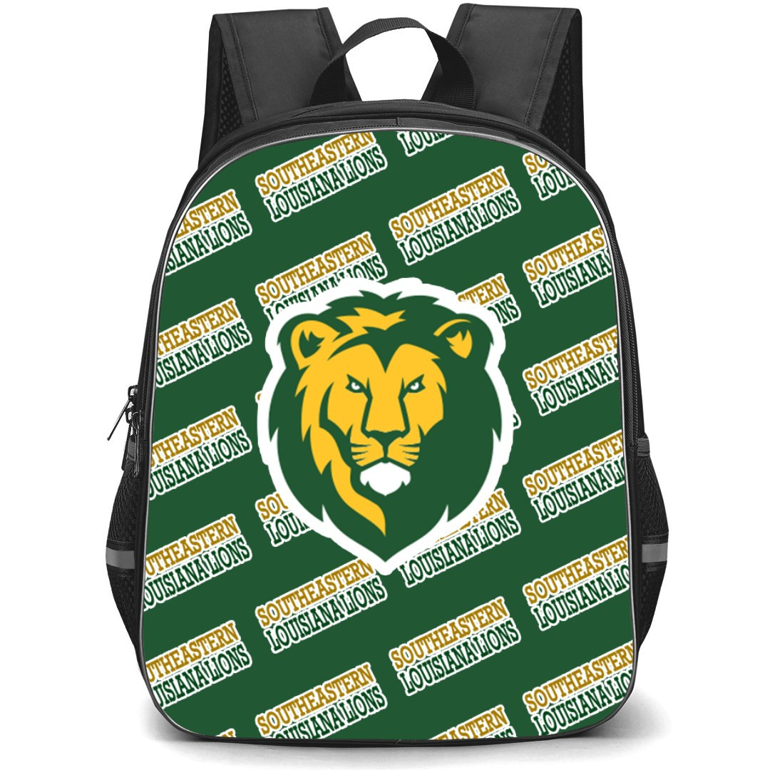 Southeastern Louisiana Lions Backpack StudentPack - Southeastern Louisiana University Lions College Football Medley Monogram Wordmark