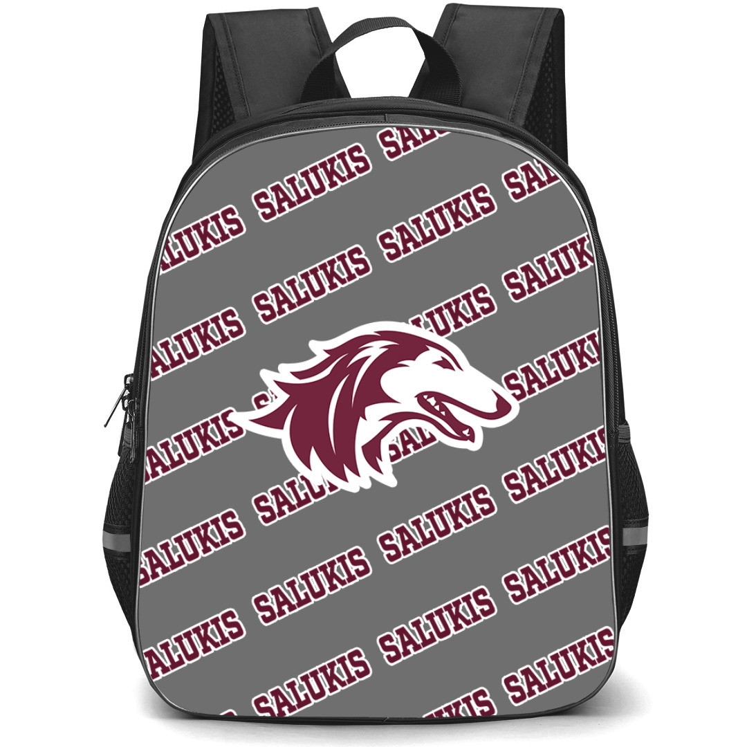 Southern Illinois Salukis Backpack StudentPack - Southern Illinois University Carbondale Salukis College Football Medley Monogram Wordmark