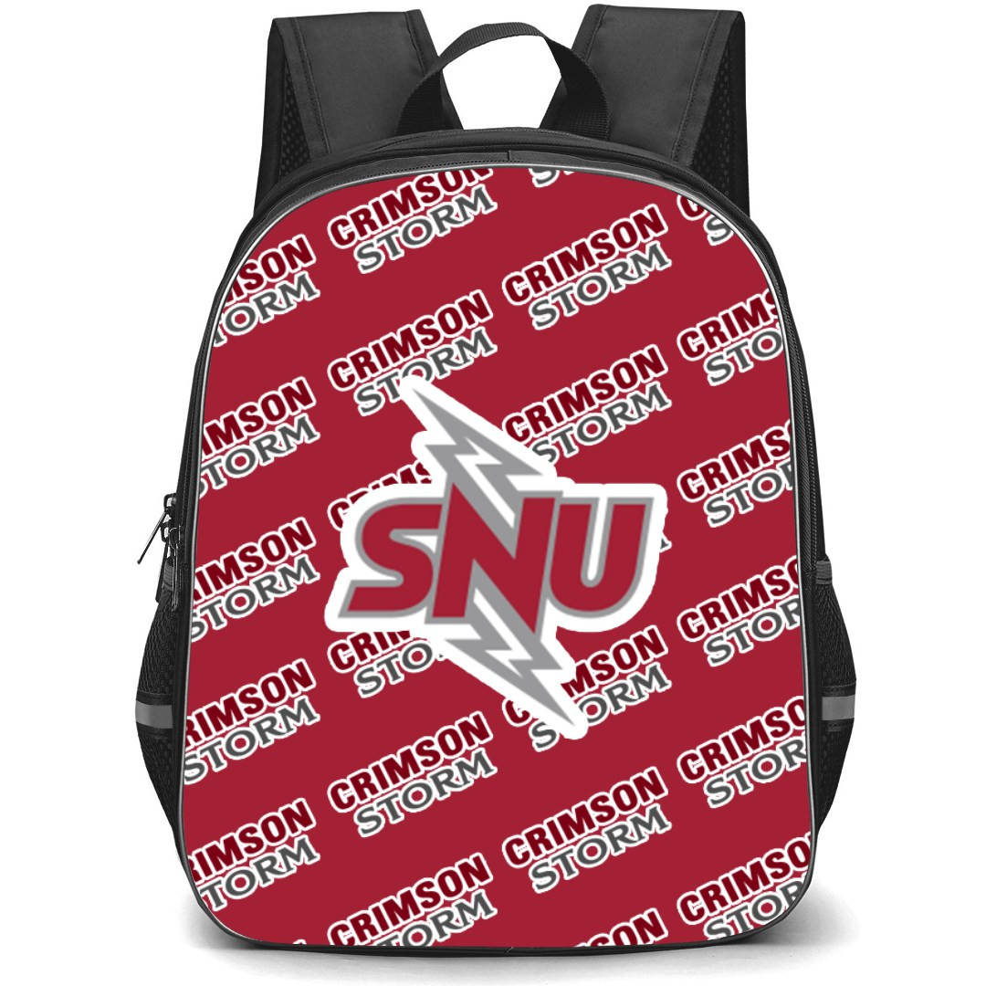 Southern Nazarene University Crimson Storm Backpack StudentPack - Southern Nazarene University Crimson Storm College Football Medley Monogram Wordmark