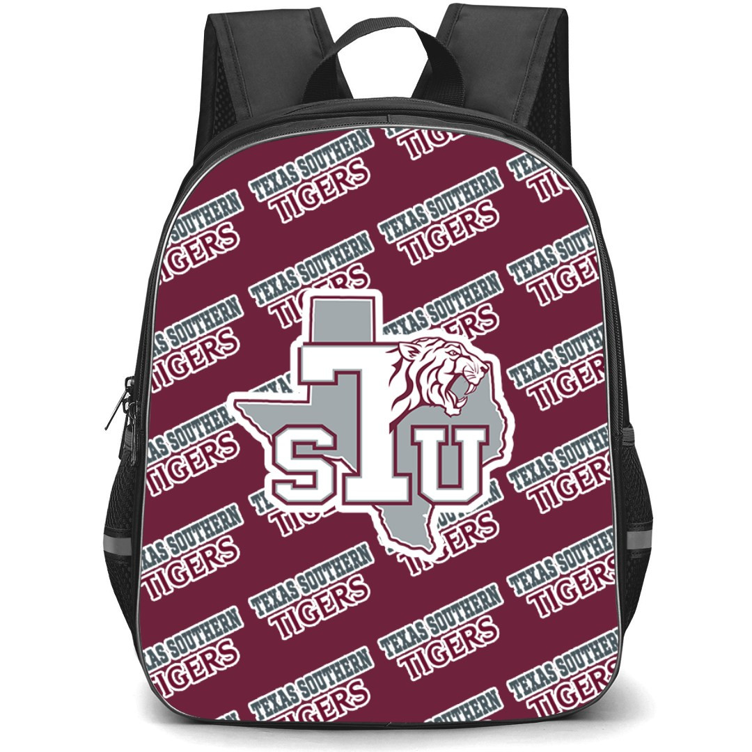 Texas Southern Tigers Backpack StudentPack - Texas Southern University Tigers College Football Medley Monogram Wordmark