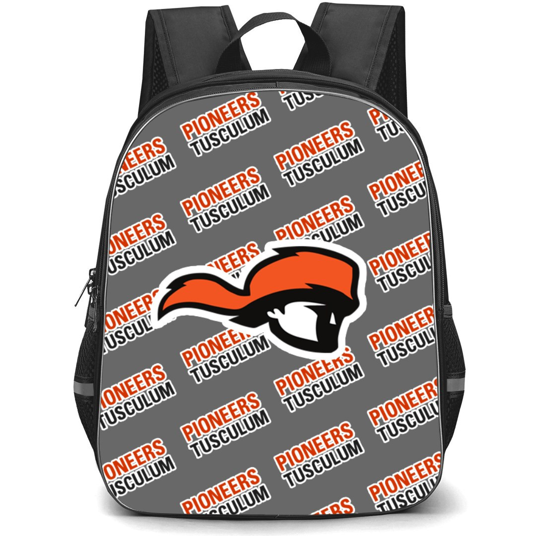 Tusculum University Pioneers Backpack StudentPack - Tusculum University Pioneers College Football Medley Monogram Wordmark