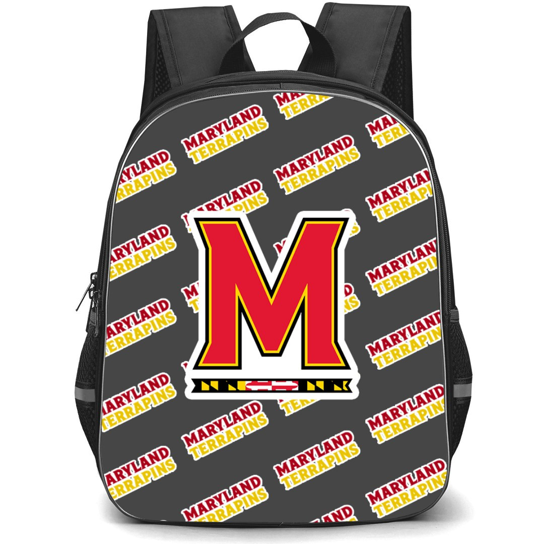 Maryland Terrapins Backpack StudentPack - Maryland Terrapins College Football Medley Monogram Wordmark