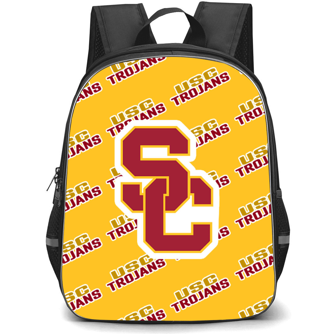 Troy Trojans Backpack StudentPack - Troy Trojans College Football Medley Monogram Wordmark