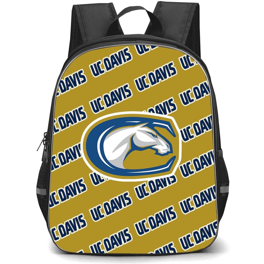 UC Davis Aggies Backpack StudentPack - University of California, Davis Aggies College Football Medley Monogram Wordmark