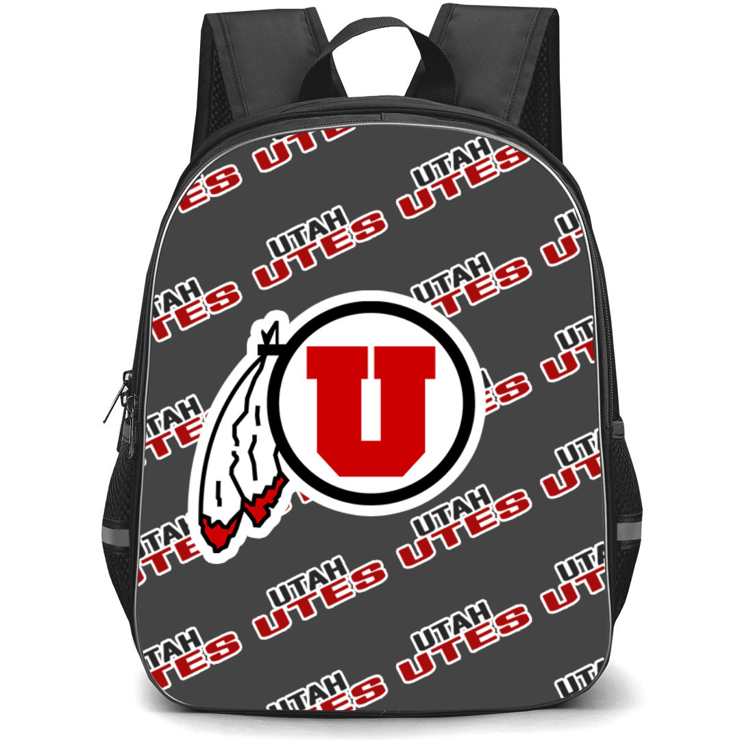 Utah Utes Backpack StudentPack - Utah Utes College Football Medley Monogram Wordmark