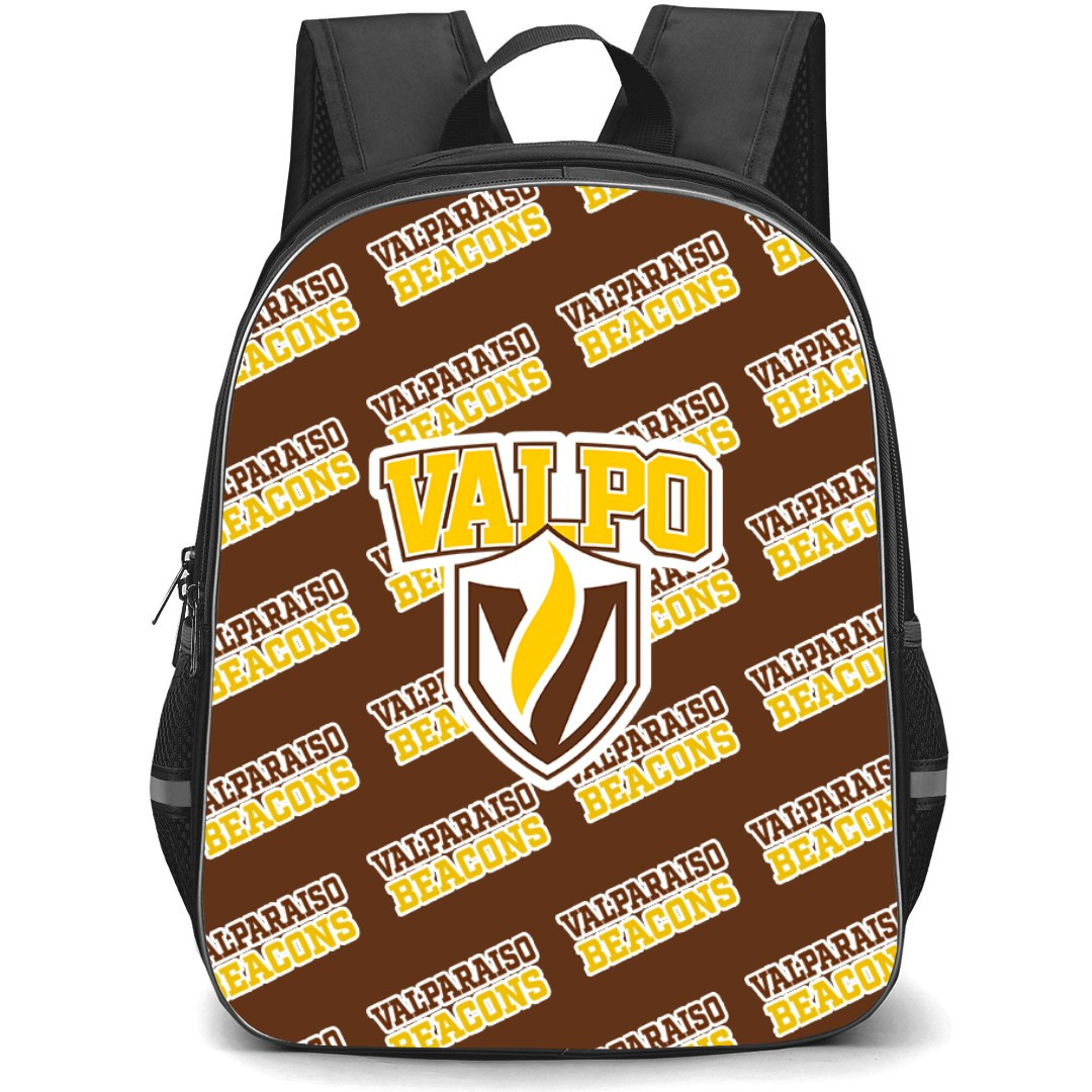 Valparaiso Beacons Backpack StudentPack - Valparaiso University Beacons College Football Medley Monogram Wordmark
