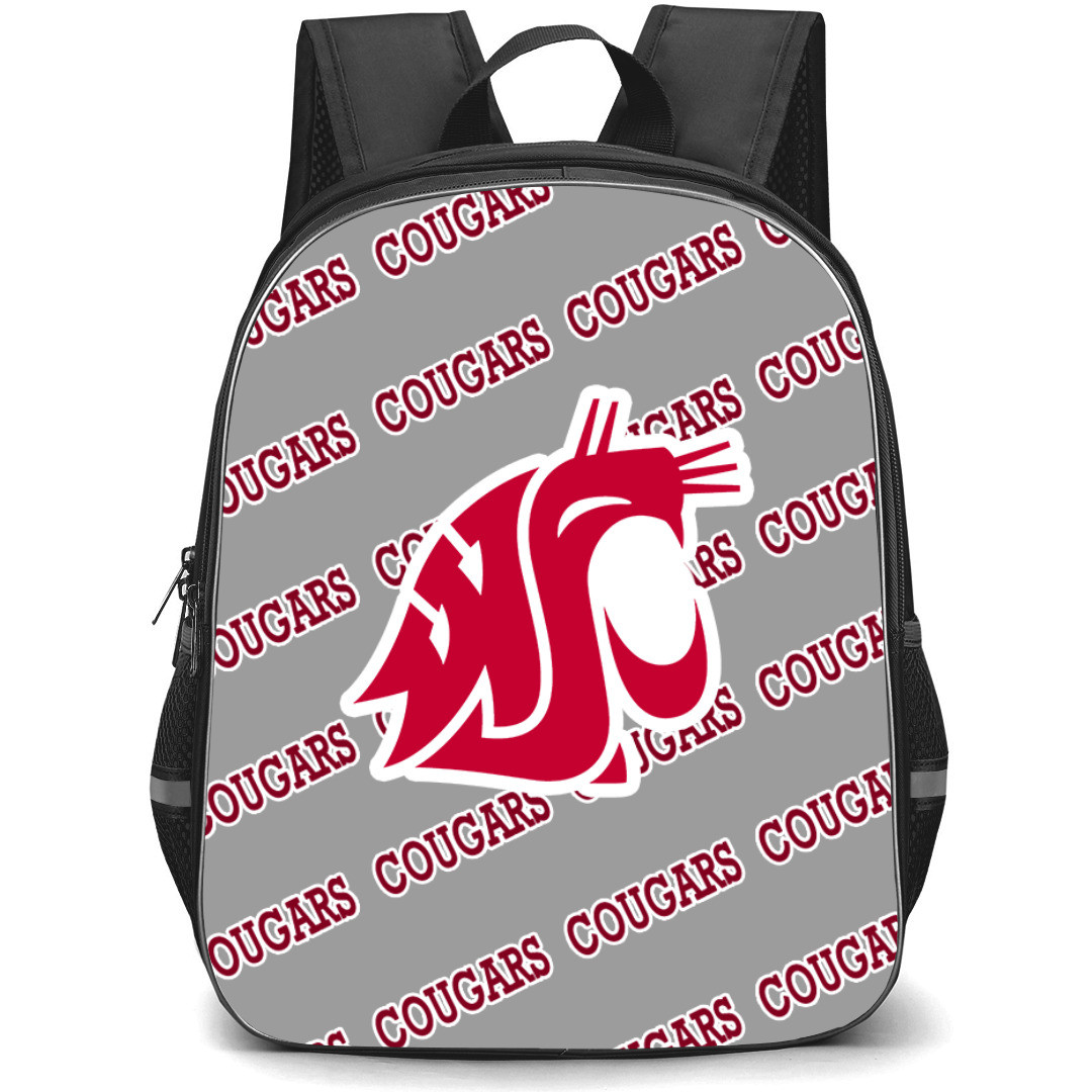 Washington State Cougars Backpack StudentPack - Washington State Cougars College Football Medley Monogram Wordmark