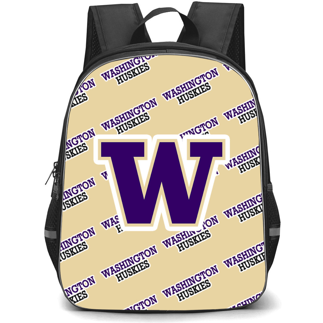 Washington Huskies Backpack StudentPack - Washington Huskies College Football Medley Monogram Wordmark