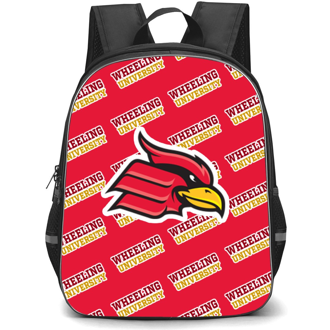 Wheeling University Cardinals Backpack StudentPack - Wheeling University Cardinals College Football Medley Monogram Wordmark