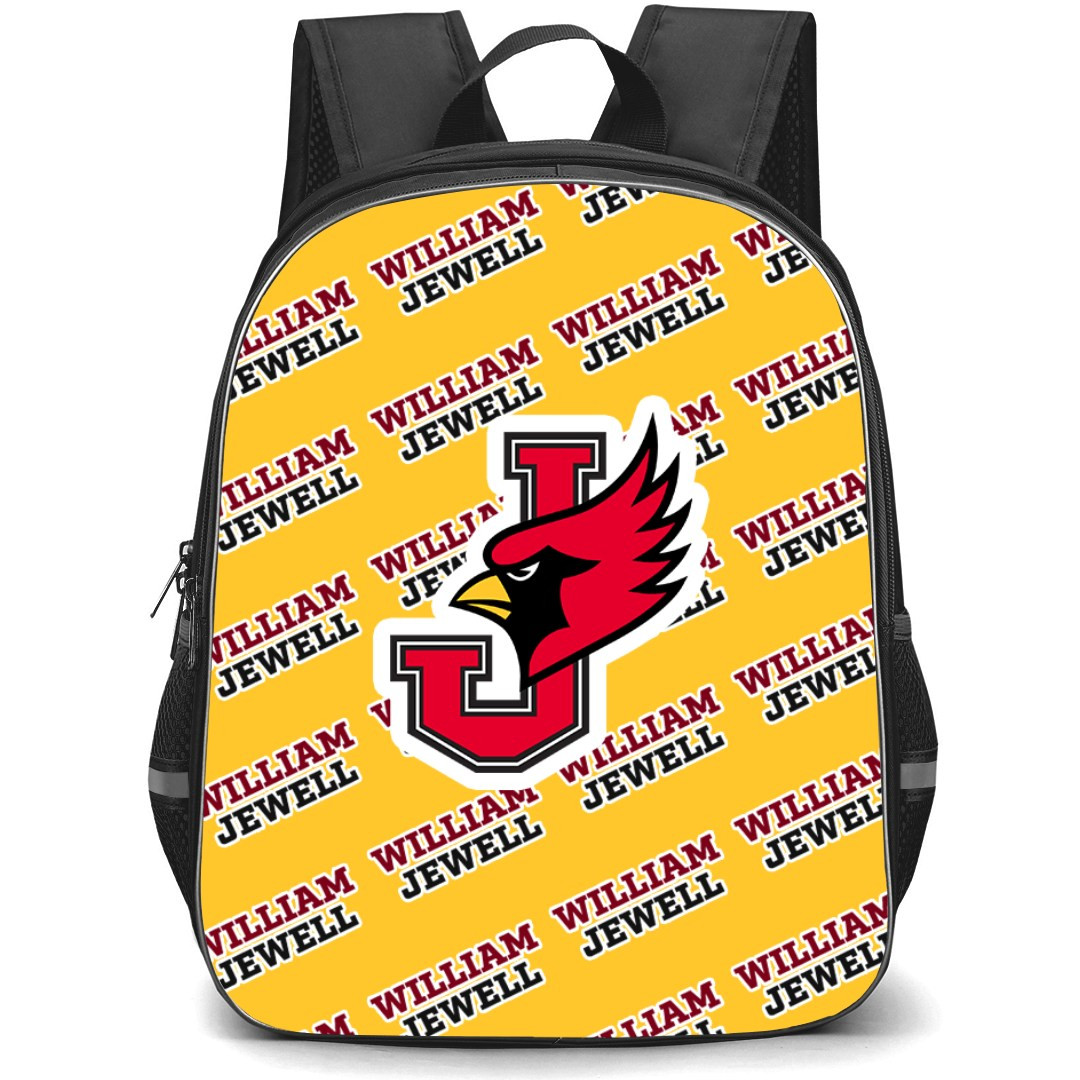William Jewell College Cardinals Backpack StudentPack - William Jewell College Cardinals College Football Medley Monogram Wordmark