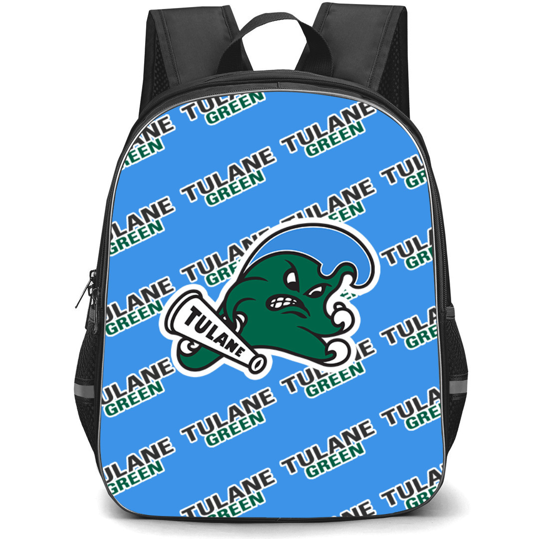 Tulane Green Wave Backpack StudentPack - Tulane Green Wave College Football Medley Monogram Wordmark