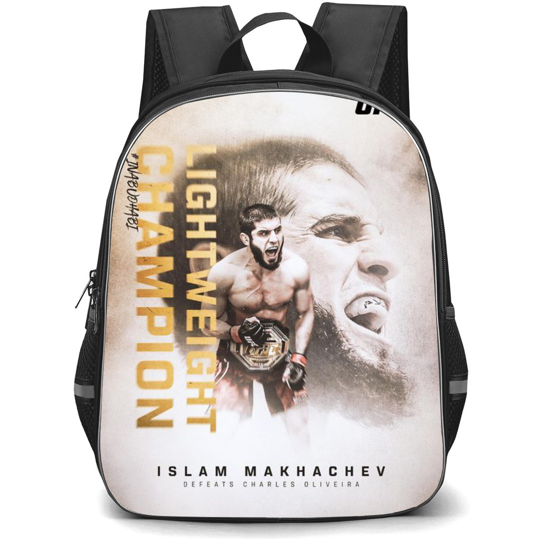 UFC Islam Makhachev Backpack StudentPack - Islam Makhachev Submits Charles Oliveira Poster