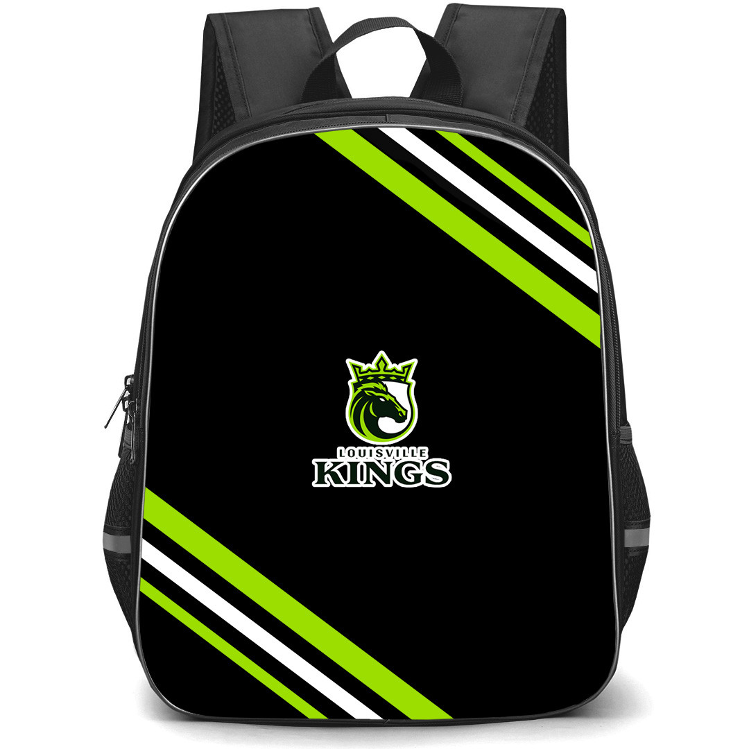 Louisville Kings Backpack School Bag StudentPack - Louisville Kings Large Logo With Stripe