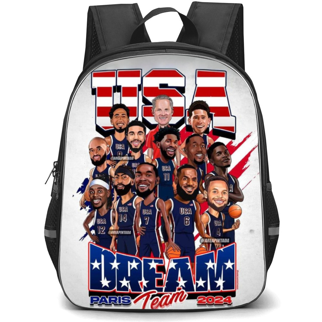 United States National Basketball Team 2024 Backpack Student Pack - Dream Team Caricature