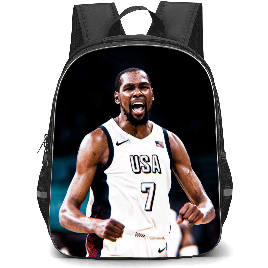 United States National Basketball Team 2024 Kevin Durant Backpack Student Pack - Kevin Durant Shouting Portrait