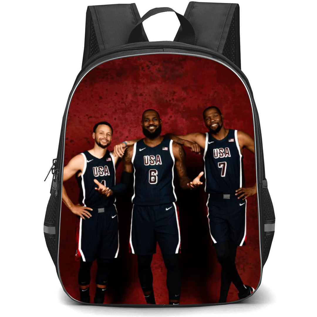 United States National Basketball Team 2024 Backpack Student Pack - Trio Smile Portrait