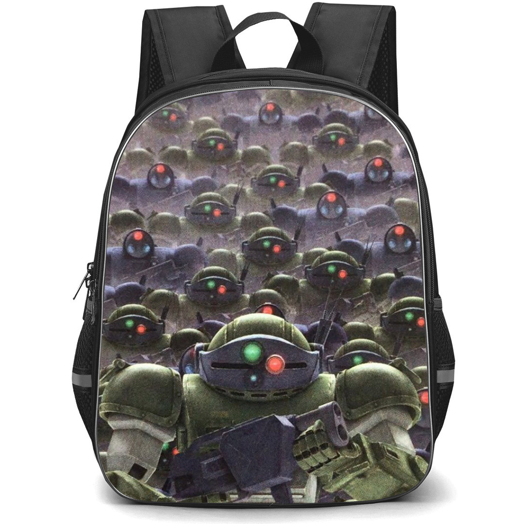 Armored Trooper VOTOMS ATM 09 ST Scopedog Backpack School Bag StudentPack - ATM 09 ST Scopedog Army Troops Collage Poster