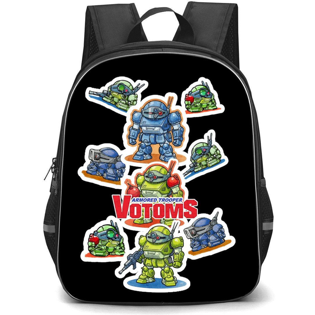 Armored Trooper VOTOMS ATM 09 ST Scopedog Backpack School Bag StudentPack - ATM 09 ST Scopedog Chibi Series Sticker