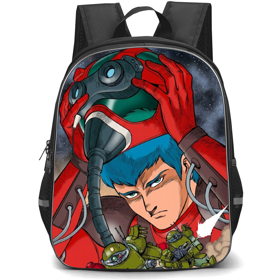 Armored Trooper VOTOMS Chirico Cuvie Backpack School Bag StudentPack - Chirico Cuvie Helmet Fierce War Poster