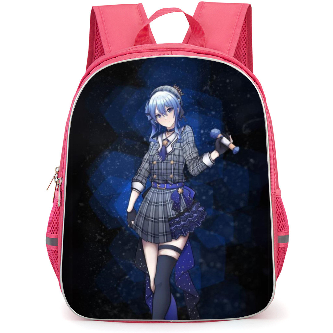 Hoshimachi Suisei Backpack Student Pack - Holding Mic Portrait