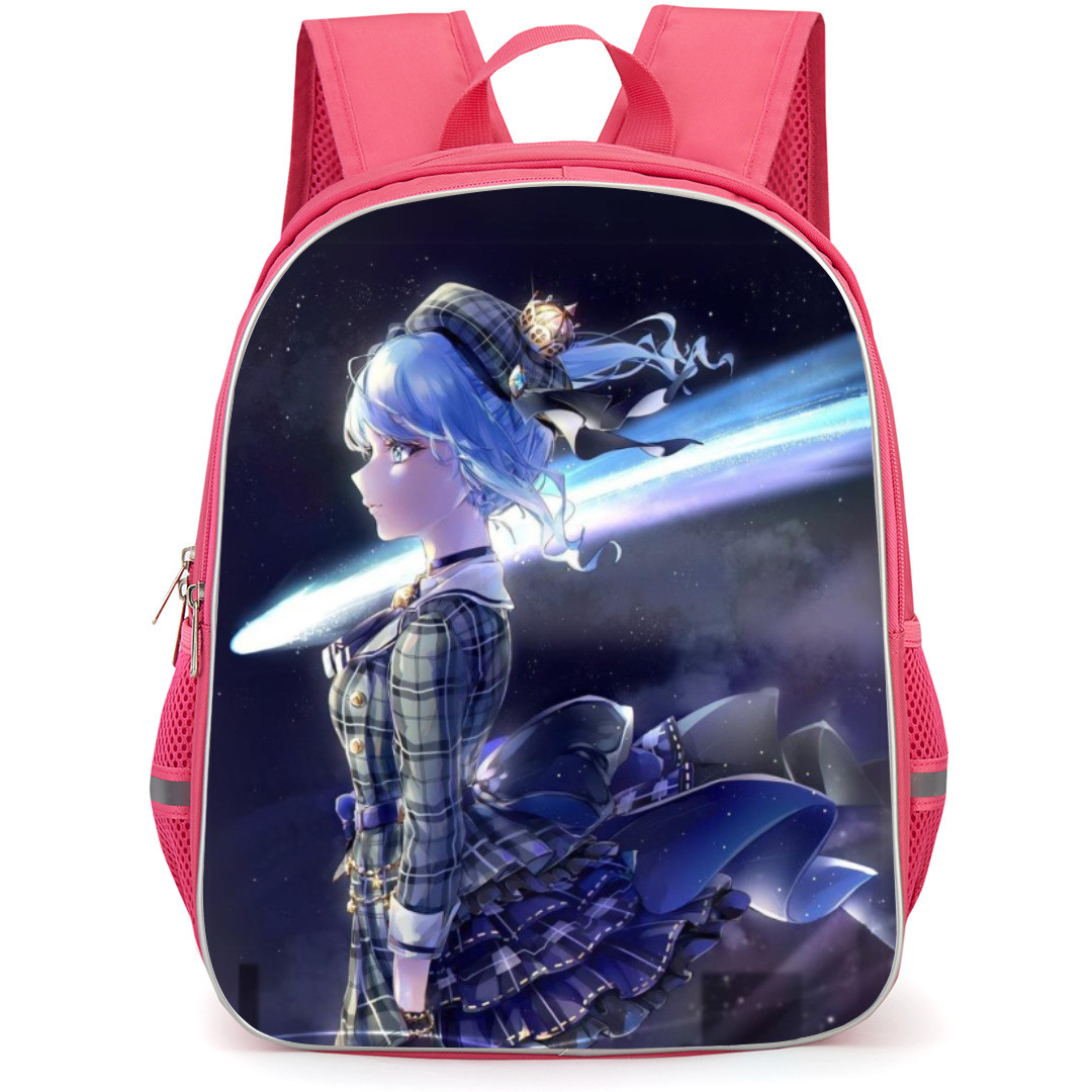 Hoshimachi Suisei Backpack Student Pack - Side Portrait Comet Background