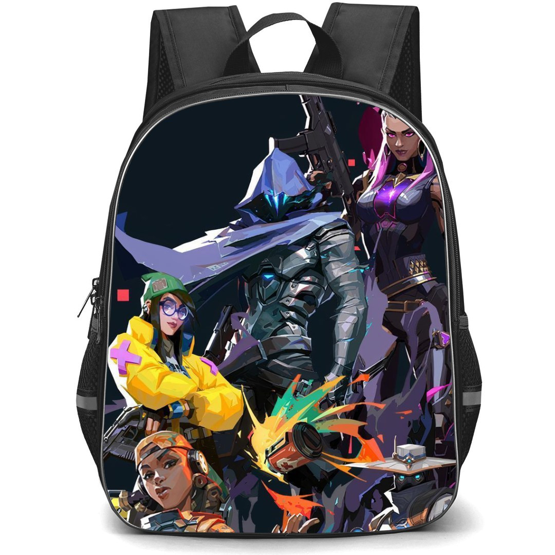 Valorant Collage Backpack StudentPack - Collage All Agents Characters