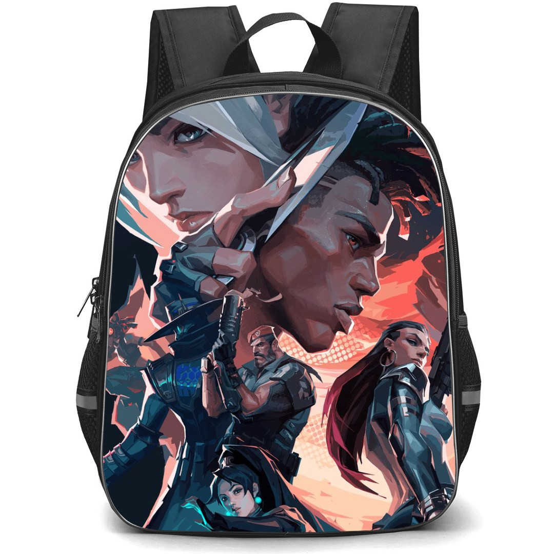 Valorant Collage Backpack StudentPack - Collage Hero Agents Valorant