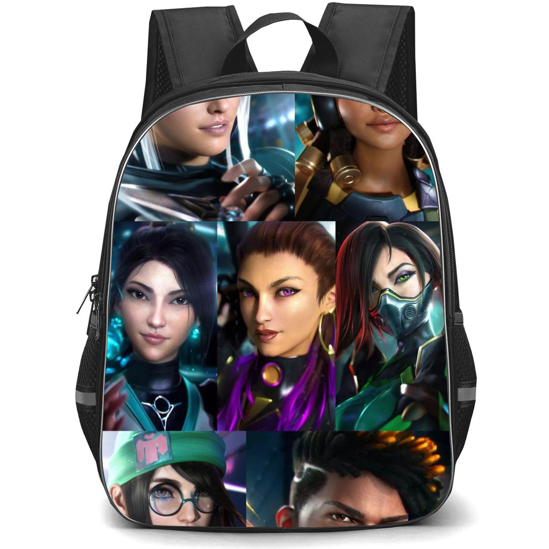 Valorant Collage Backpack StudentPack - Collage Stack Valorant Squad