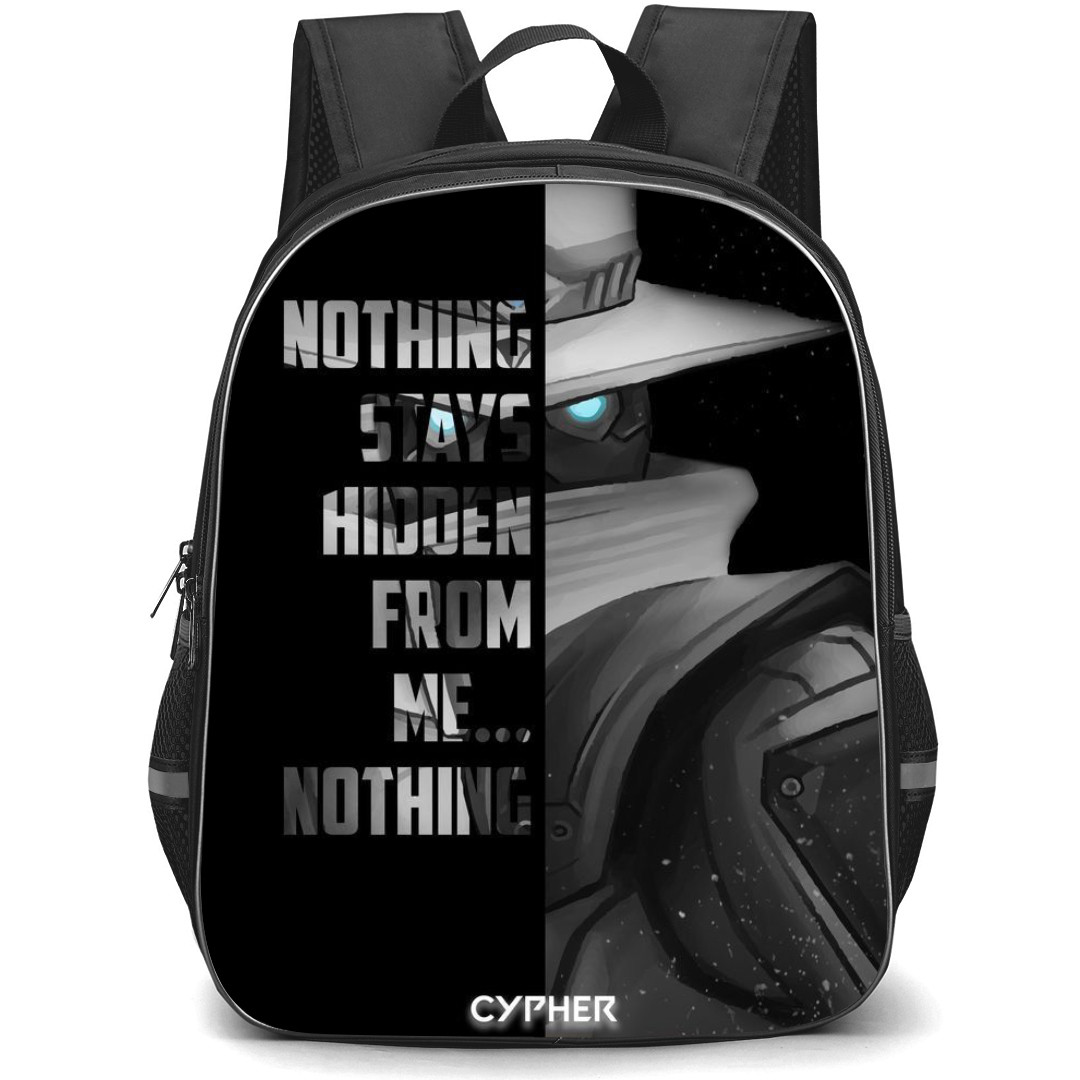 Valorant Cypher Backpack StudentPack - Cypher Nothing Stays hidden from me..1