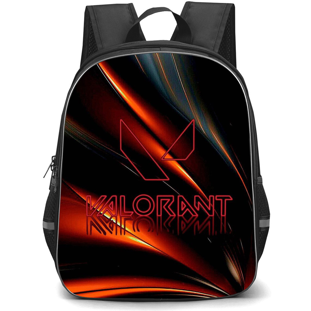 Valorant Backpack StudentPack - Valorant Fire Glass Logo