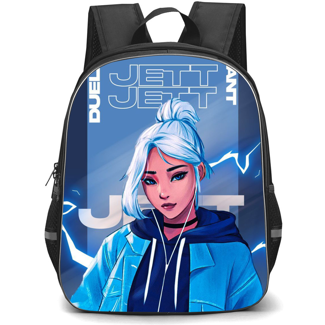 Valorant Jett Backpack StudentPack - Jett Listening Music