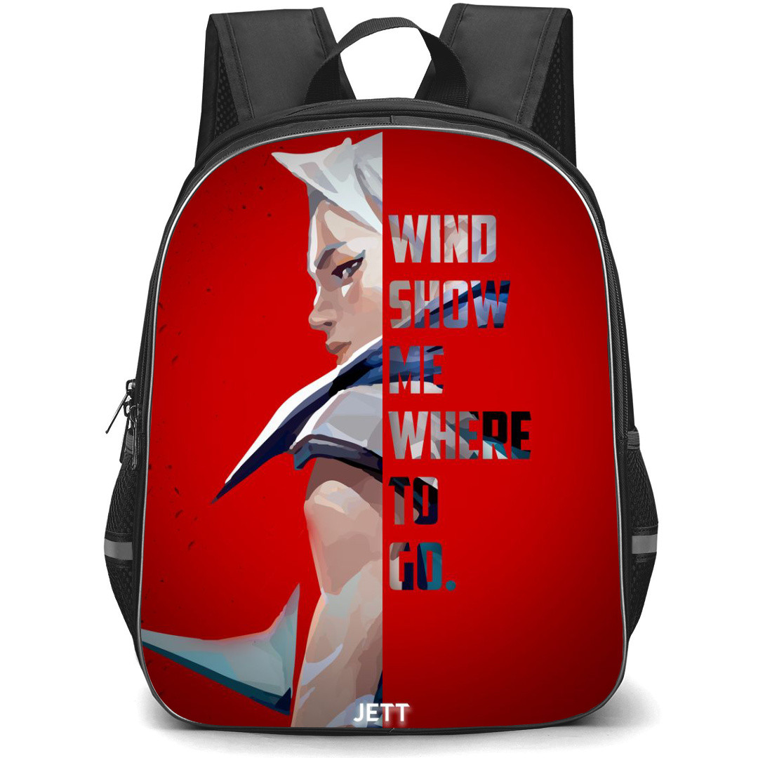 Valorant Jett Backpack StudentPack - Jett Warrior Girl Character
