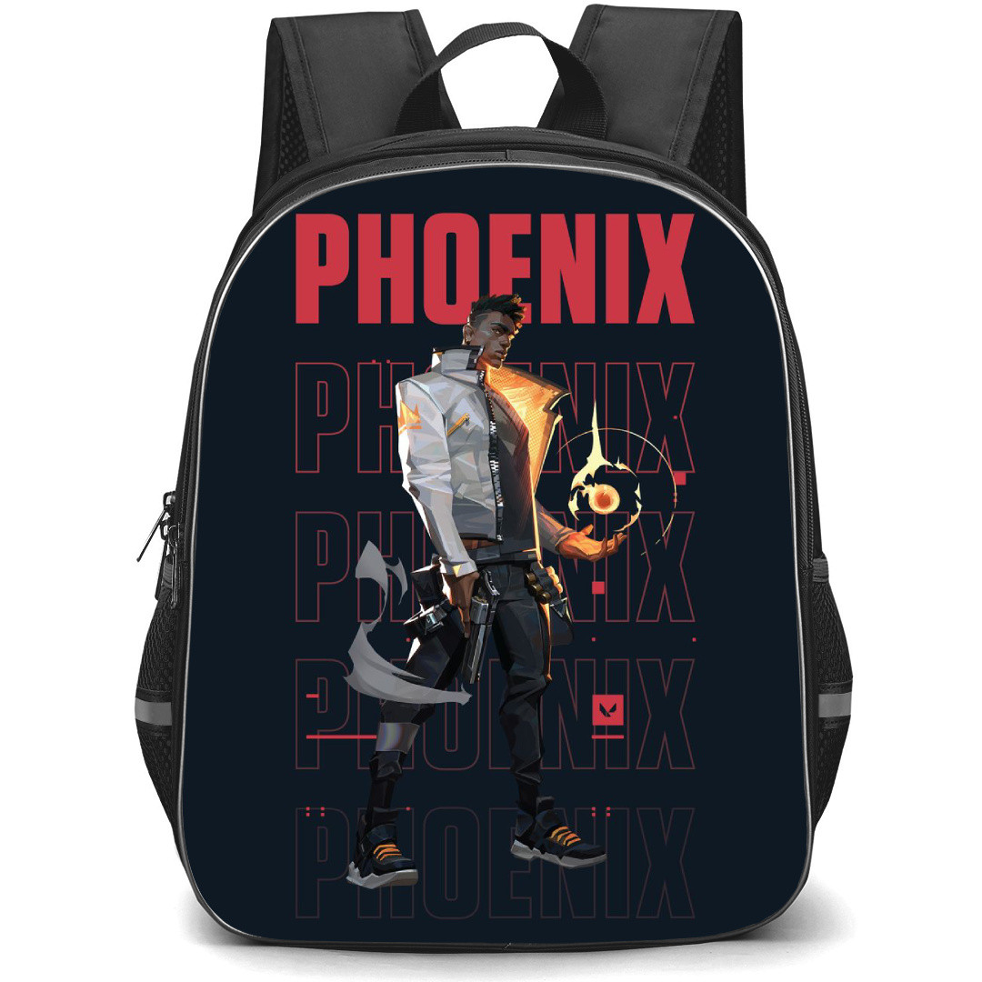 Valorant Phoenix Backpack StudentPack - Phoenix Character with Gun