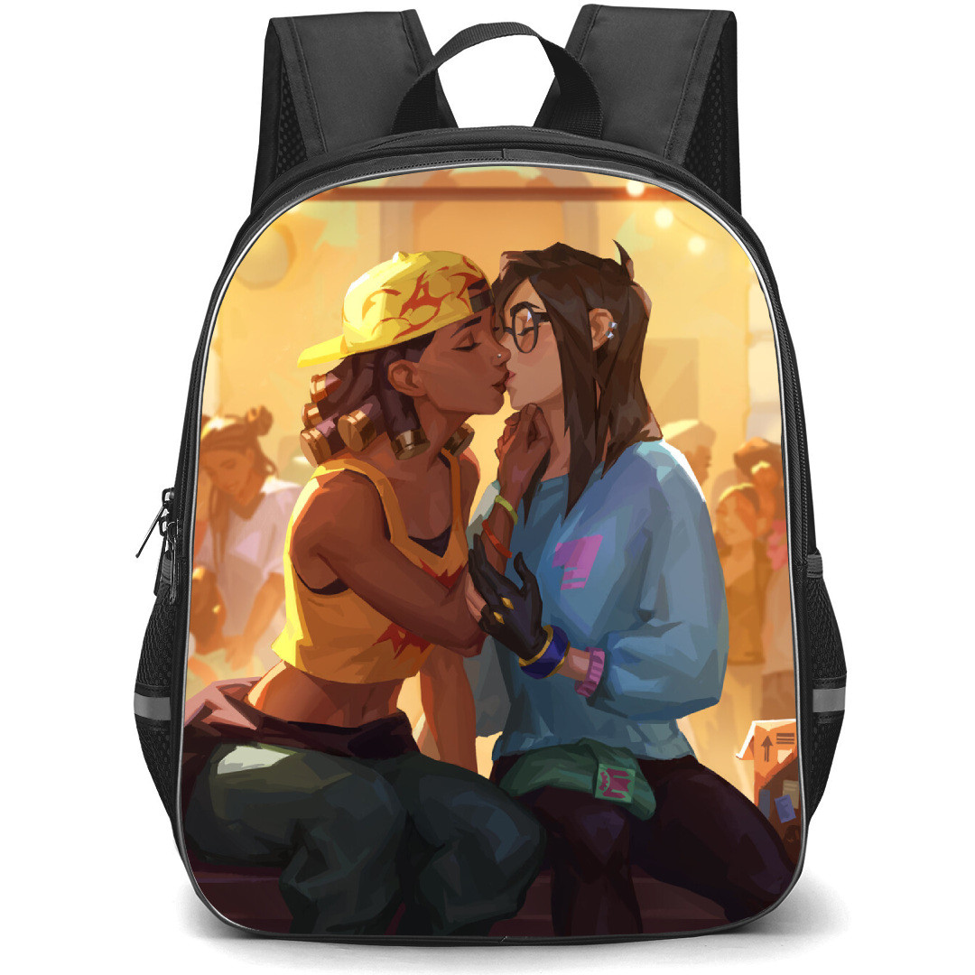 Valorant Backpack StudentPack - Valorant Raze and Killjoy in Relationship