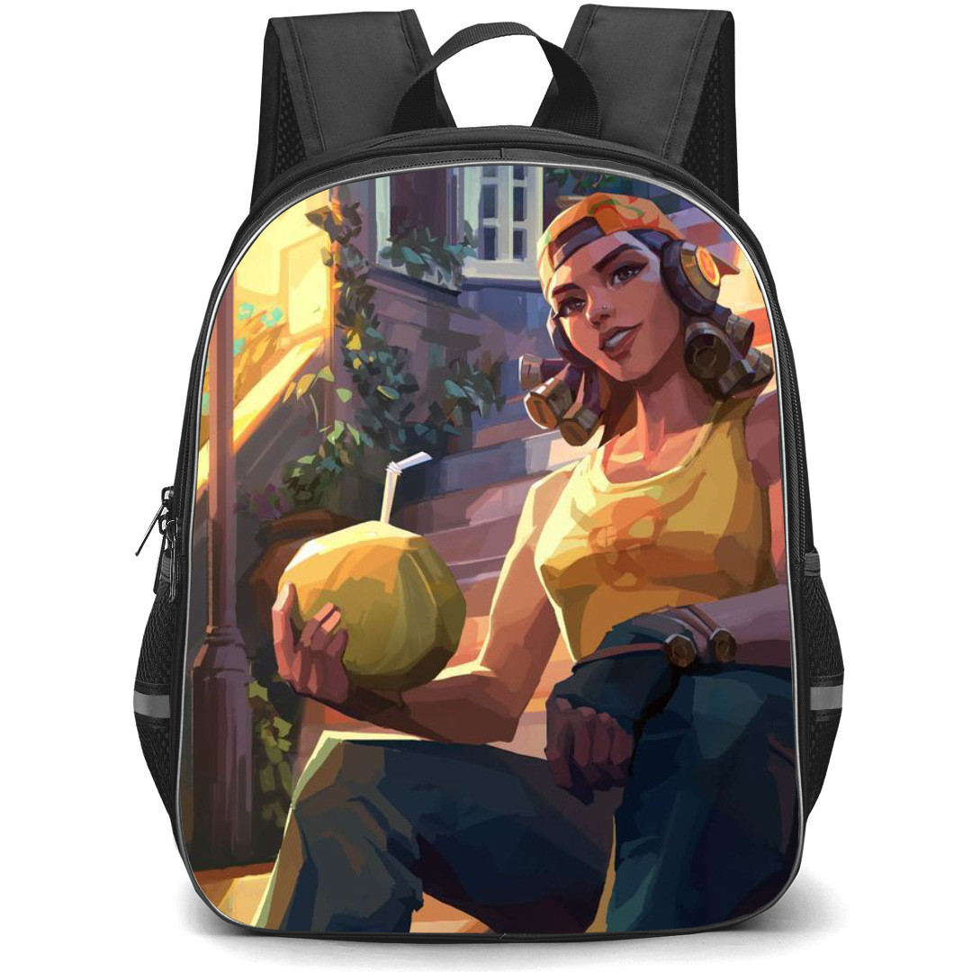 Valorant Raze Backpack StudentPack - Raze Cartoon Art