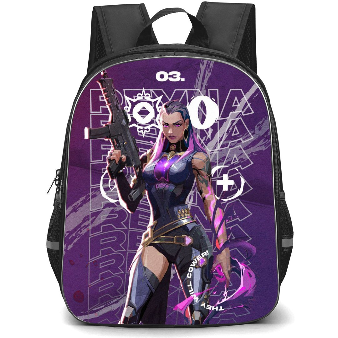 Valorant Reyna Backpack StudentPack - Reyna They Will Cower!