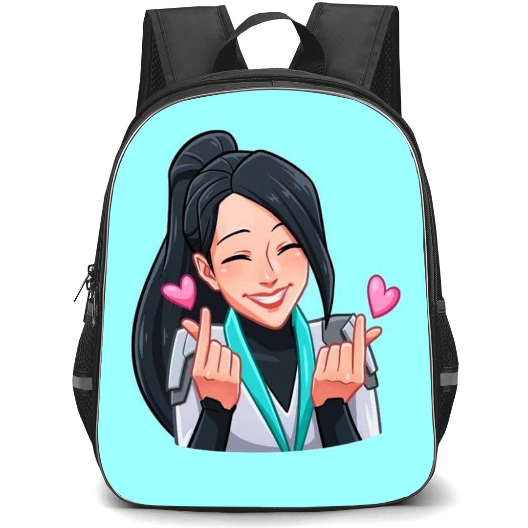 Valorant Sage Backpack StudentPack - Sage Cute Smile Art