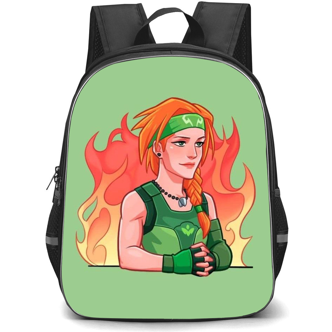 Valorant Skye Backpack StudentPack - Skye Cartoon Art