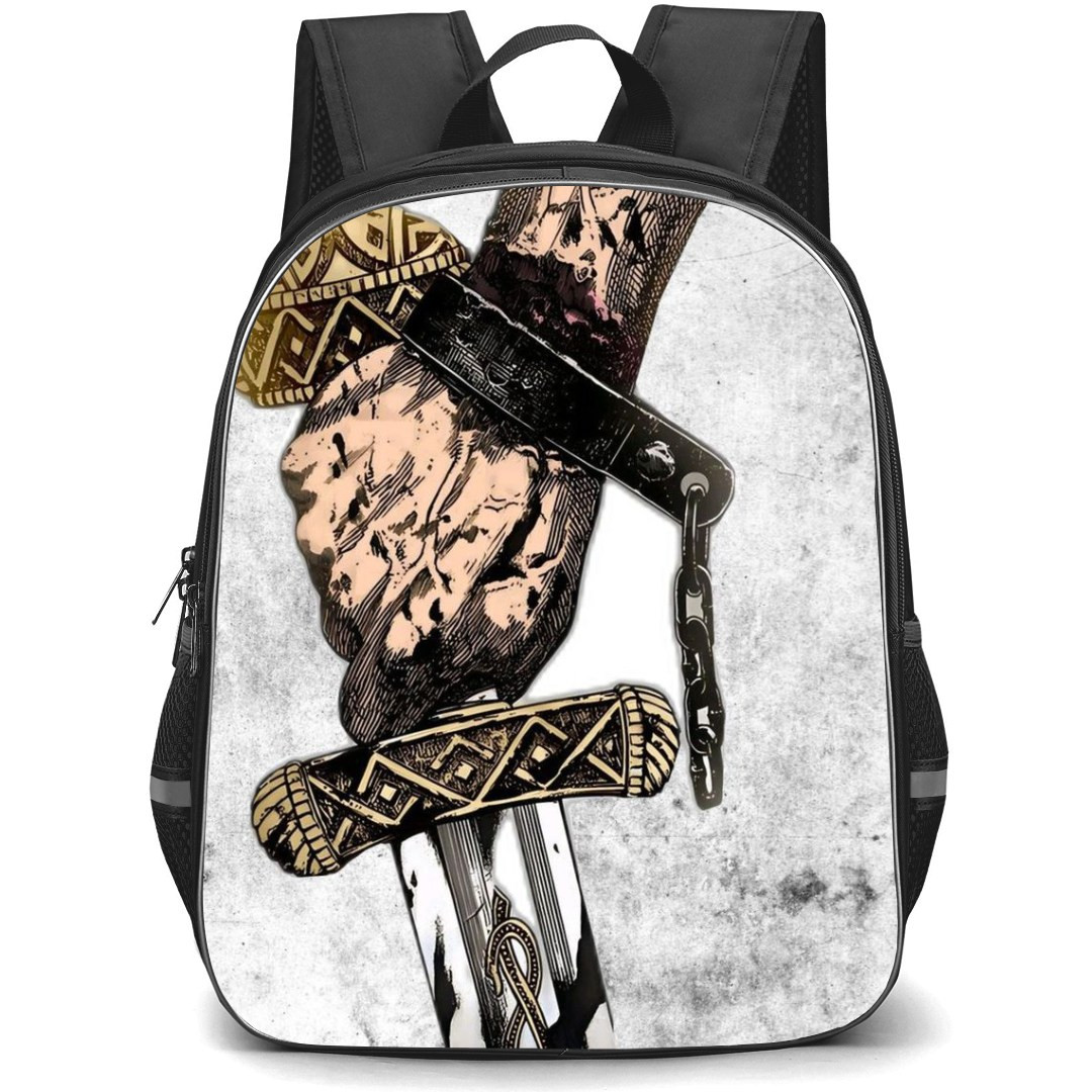 Vinland Saga Thorfinn Backpack StudentPack - Thorfinn Holding Sword Illustration